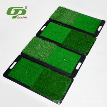 Pad Golf Practice Mat (2-in-1 Fairway/Rough) - Practice like the pros with a portable mini fairway and rough hitting mat